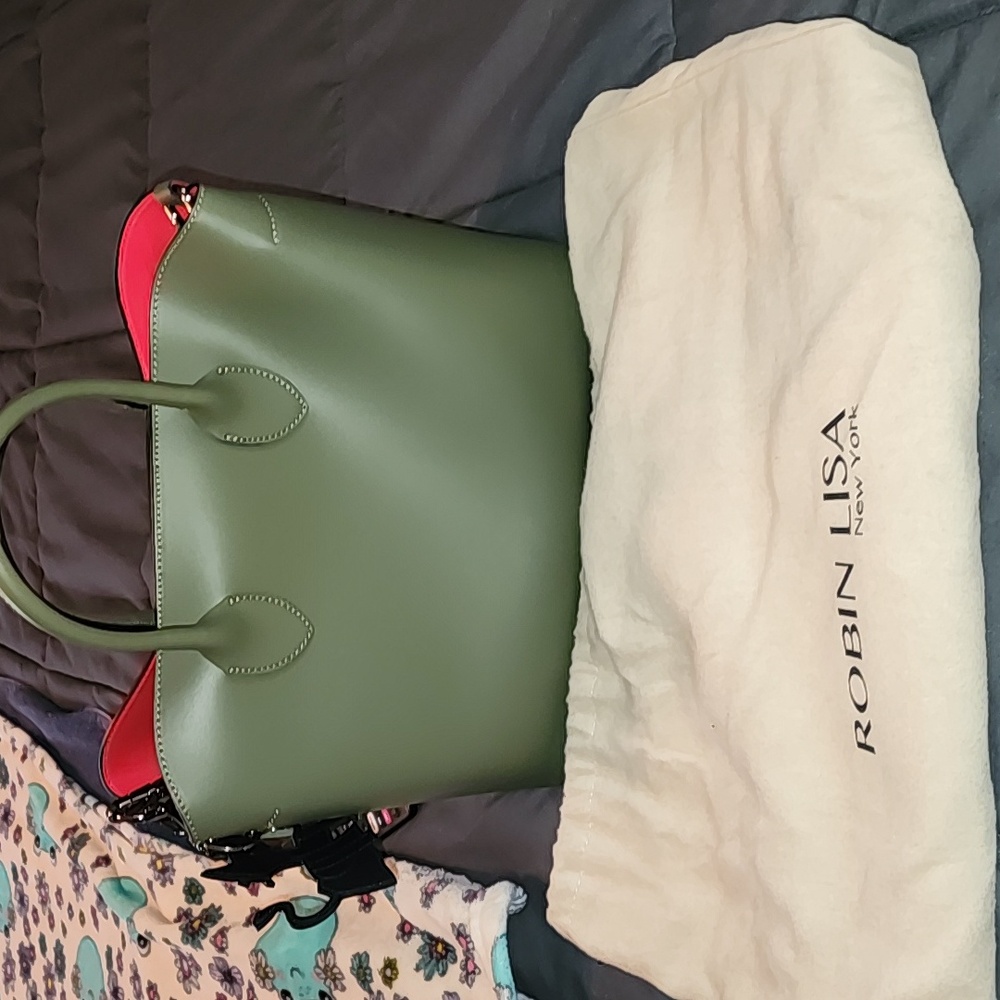 Robin lisa satchel/shoulder leather  bag
